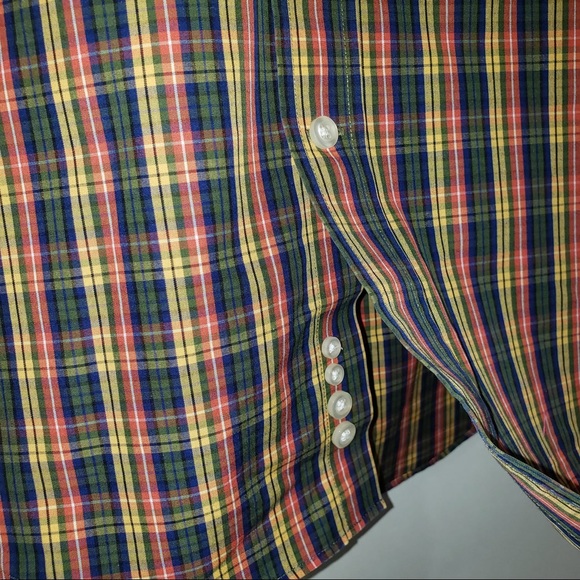 Lands'end Double Tattersall Check Button DownShirt - Picture 3 of 8